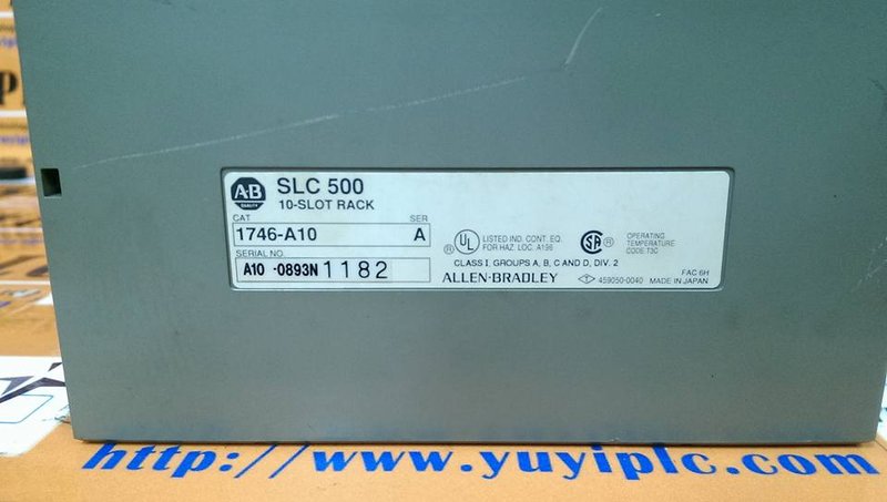 A-B SLC 500 1746-A1O 10-SLOT RACK - PLC DCS SERVO Control MOTOR POWER ...